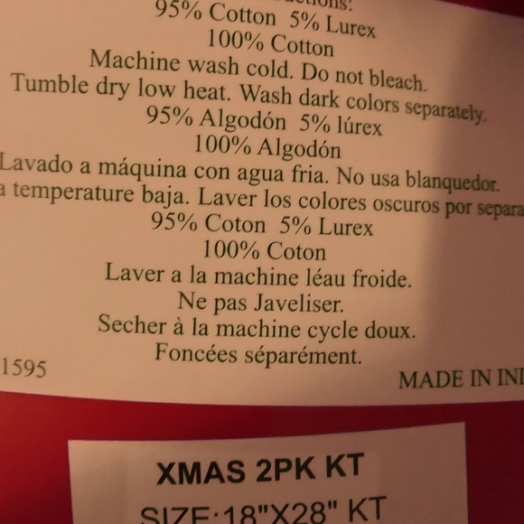 Xmas 2 Pack 18" x 28" Kitchen Towels NWT - Picture 3 of 4